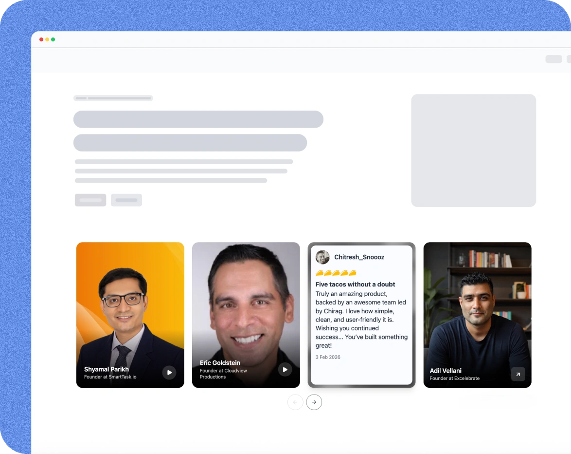 Avatar Card Carousel widget preview
