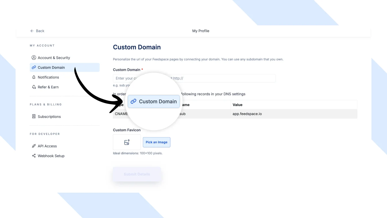Add Custom Domain